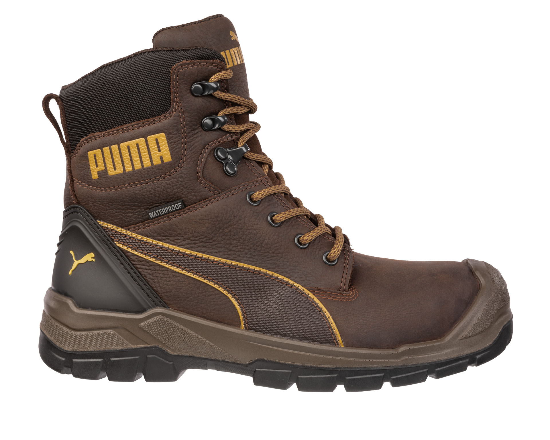 PUMA SAFETY CONQUEST BROWN SOFT TOE CTX HIGH EH WP SR | Puma