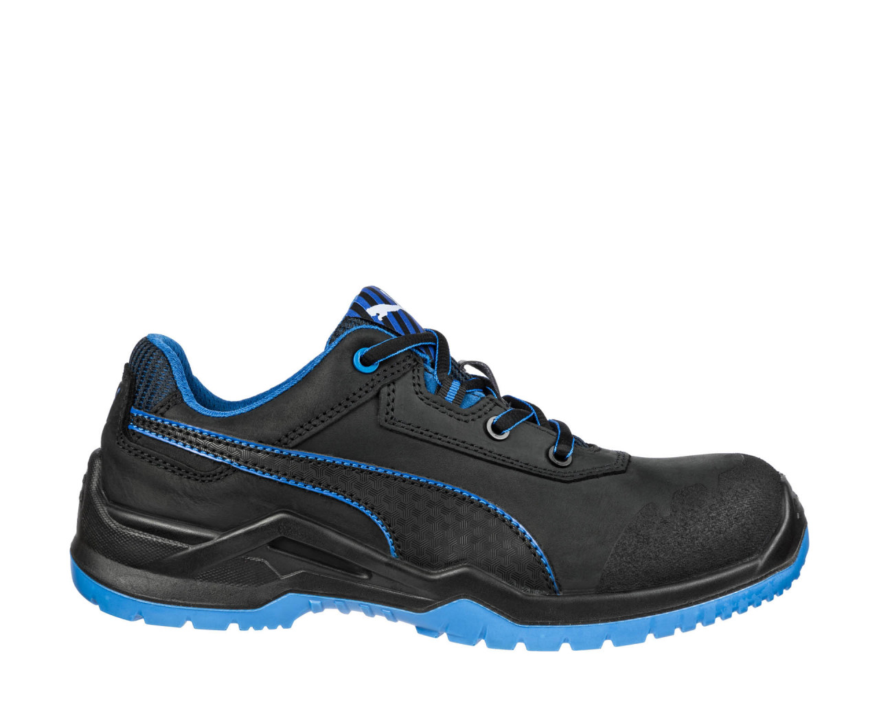 Damen Herren Schuhe Herren Sneaker Niedrig Geschnittene Sneaker PUMA Sicherheitsschuhe Argon Blue Low S3 ESD SRC 